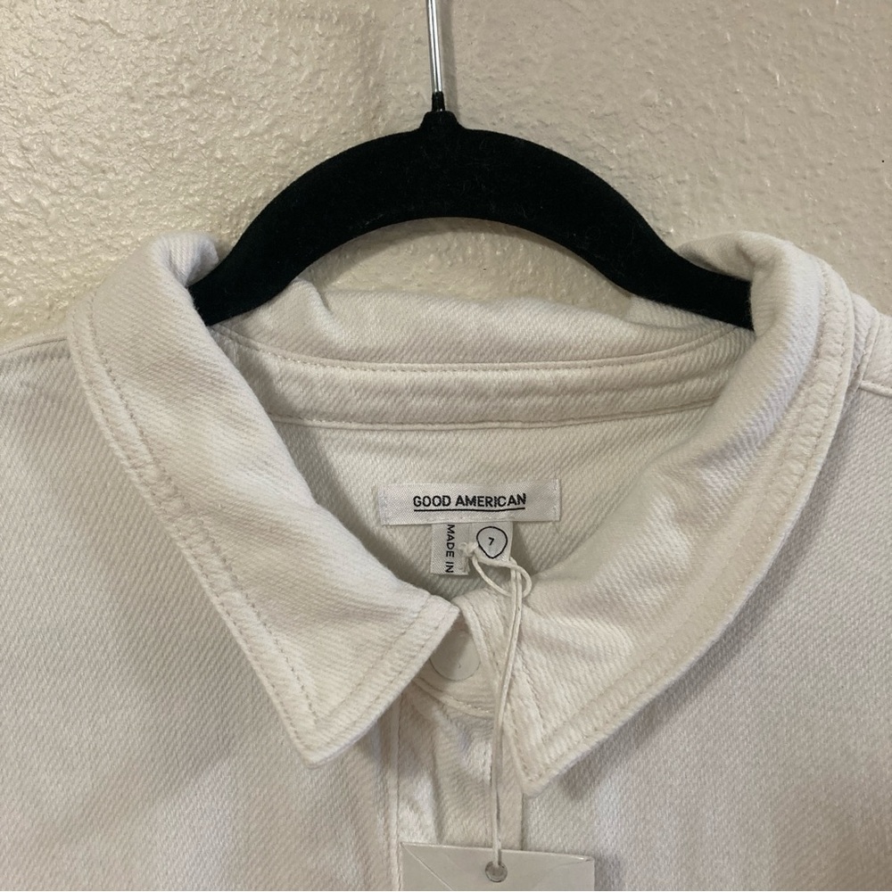Good American Women’s Romper White Collared Size 7 - Picture 5 of 16